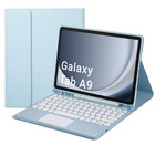Etui z klawiaturą Bluetooth do Samsung Galaxy Tab A9 8.7 X110 / X115, niebieskie - ochronne