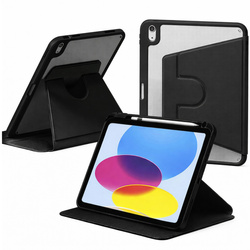 Etui OBROTOWE PENCIL do iPad 10.9 2022 Gen. 10/ 11 2025 A16 Gen. 11 WAKE UP, czarne