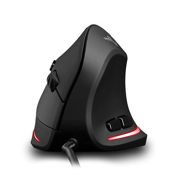 Vertikálna ergonomická podsvietená myš LED USB Zelotes T20