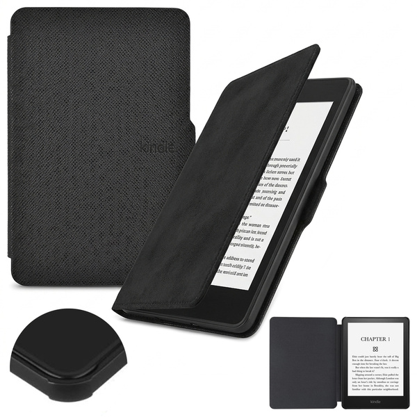 Book Cover black case for Kindle Paperwhite 1/2/3 with sleep function and elegant finish