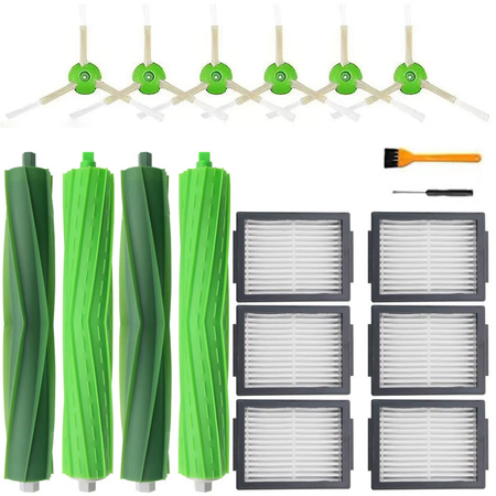 Zestaw wałki filtry szczotki do iRobot ROOMBA i7 i3 j7 E7 E5 i6 i5 - 18 el.