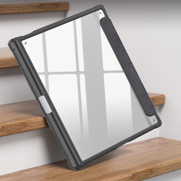 Puzdro Smart na Onyx Boox Go 10.3 s miestom na stylus s klapkou wake up, čierne - ochranné
