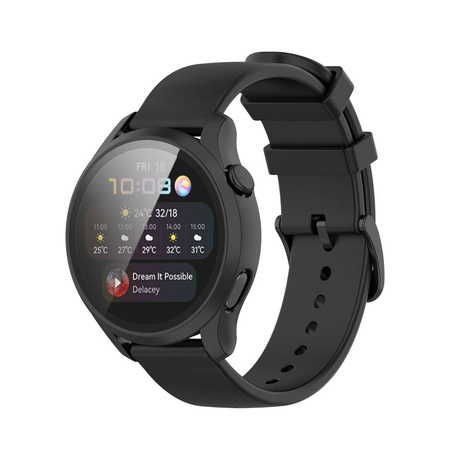 Etui obudowa 2w1 ze szkłem do Huawei Watch 3 (Bezbarwne)