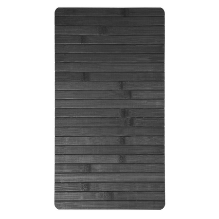 Podłokietnik na sofę kanapę podkładka nakładka elastyczna taca bambusowa (Czarny)