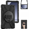 Etui pancerne Armor z uchwytem do Galaxy Tab A9 Plus 11 X210 / X215 / X216, czarne - ochronne