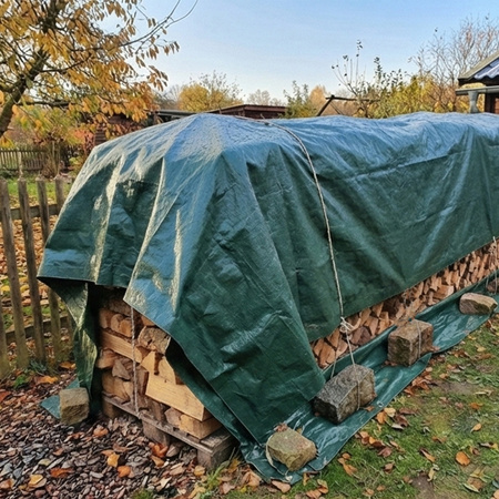 Plendeka 5x1,5 m duża gruba płachta mocna ochronna mrozoodporna wodoodporna