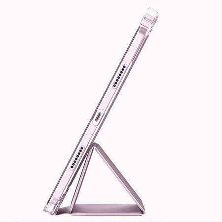 Hard Crystal case with stylus holder for Apple iPad 10.9 10 GEN 2022 / iPad 11 A16 11GEN 2025 - Pink