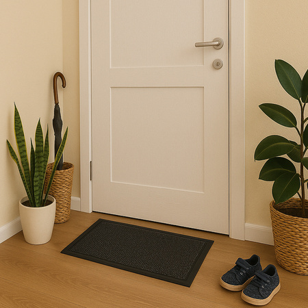 STRADO doormat 3d mesh under shoe door rubber mat 80x150 thick XL