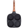 Egg Pan Granite 4 Holes BLACK&WOOD 19x19 cm