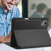 Etui skórzane z kieszeniami karty do Lenovo Tab M11 / M11 10.95, czarne - ochronne z podstawką