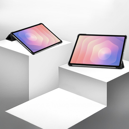 Puzdro Smart na Samsung Galaxy Tab S11 11 SM SMX736 s klapkou, čierne - ochranné so stojanom