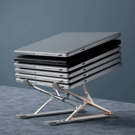 Stojan Držiak N8 nastaviteľná stojan pod notebook stabilná solídna, strieborná