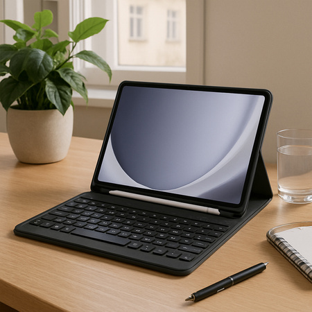 Bluetooth keyboard case for Samsung Galaxy Tab A9 8.7 CFX110 (Black)