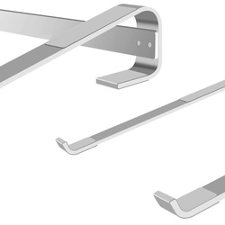 Aluminum tablet laptop stand up to 18" Simple S1 (Black)