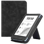 Etui Strap z uchwytem do PocketBook Verse / Verse Pro 629 634, czarne - ochronne z podstawką