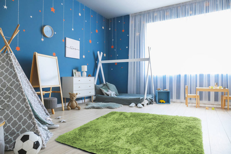 Dywan Shaggy antypoślizgowy nowoczesny salon miękki puszysty 160x220, zielony