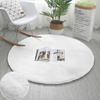 Rabbit Strado round rug 180x180 White (White)