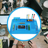 Antistatic silicone work mat organizer for soldering repairs and electronics heat resistant