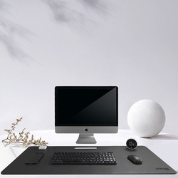 Desk mat mouse pad large Strado 90x45 (Black)