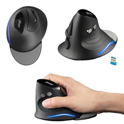 Vertikálna ergonomická bezdrôtová počítačová myš Zelotes F17 2400DPI