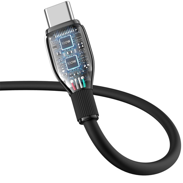Kabel do tabletu i telefonu Baseus USB-C 100W 1.2m, czarny