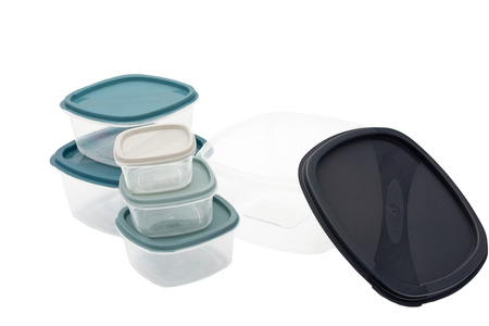 Set of food containers with lid plastic 6 pieces