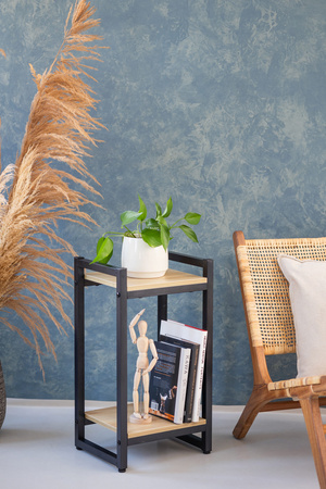 Kwietnik VERTICO stojący metalowy stojak na kwiaty rośliny loft 65x35x30cm