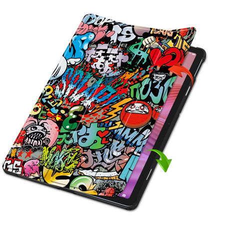 Puzdro grafické na Lenovo Tab 10.1 2025 s klapkou - ochranné so stojanom