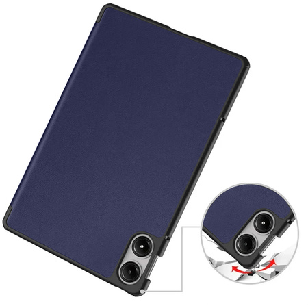 Puzdro Smart na Xiaomi Redmi Pad Pro 12.1 2024 s klapkou / Redmi Pad Pro 12.1 2024, tmavomodré - ochranné so stojanom