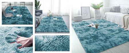 Ombre Shaggy Strado Carpet 140x200 OmbreNavy (Dark Blue)