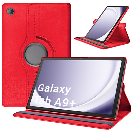 Etui Obrotowe Sam Galaxy Tab A9+ 11 2023 - Red