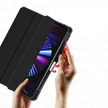 Etui pokrowiec Hard Crystal Pencil do iPad Air 13 Gen 6 2024 A2903 A2904, różowe