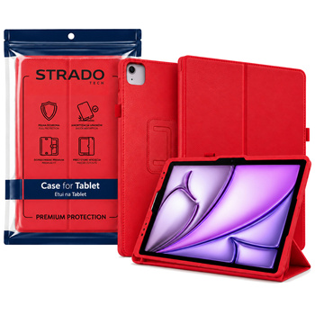 Etui z klapką do Apple iPad Air 11 M4 M3 M2 2026/ 25/ 24 gen. 8/ 7/ 6 - czerwone