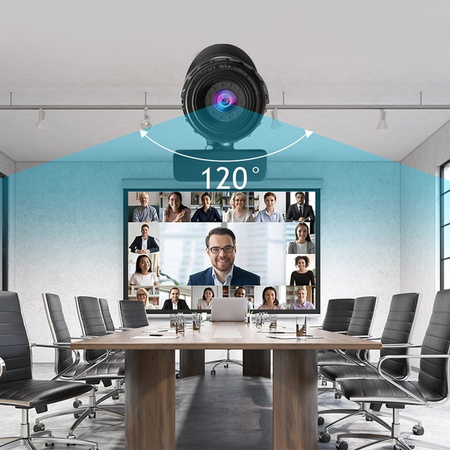 Kamera internetowa mikrofon do lekcji pracy video PC laptop 8804 z uchwytem