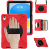 Etui Shockproof z uchwytem do Apple iPad 10.9 2022 / 11 A16 2025 / Apple iPad 10.9 / Apple iPad 11, czerwone - ochronne
