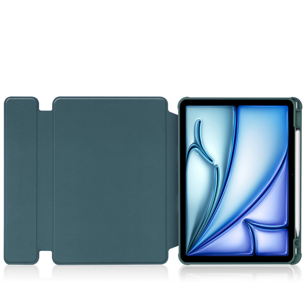 Etui 360 z klawiaturą do iPad Air 11 M4/ M3/ M2 2026/ 25/ 24 ochronne zielone