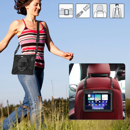 Etui pancerne Armor uchwyt pasek do Xiaomi Mi Pad 6/ 6 Pro 2023, czarne