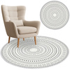 Round carpet NOVO Strado modern oriental pattern for living room Zenith 200x200 cm