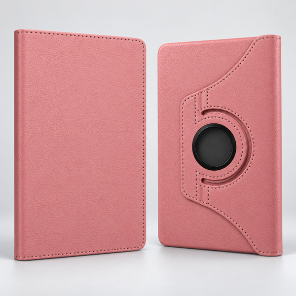 Etui obrotowe do Samsung Galaxy Tab A11 X135/ X133 A9 SM-X115/X110 - różowe