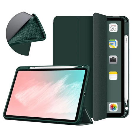 Smart Pencil Case Apple iPad 10.9 10 GEN 2022 / iPad 11 A16 11GEN 2025 -D.Green