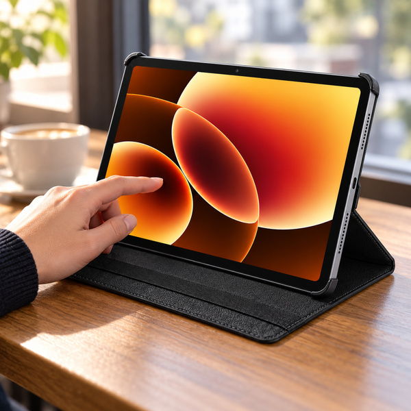 Etui obrotowe do Xiaomi Pad 7 / 7 PRO / Pad 8 / 8 PRO / Pad 9 z klapką - czarne
