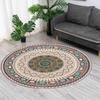Round carpet NOVO Strado modern beige torte pattern for living room Oriental 90x90 cm
