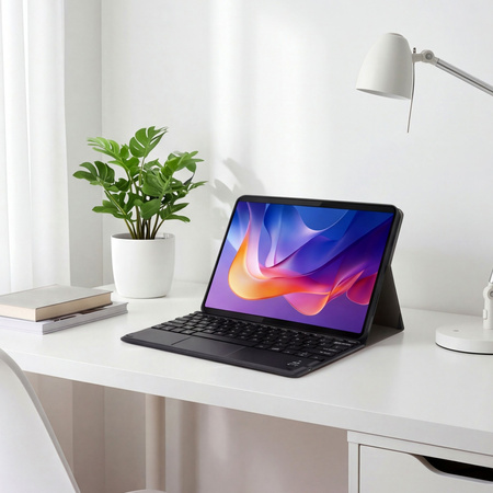 Puzdro s klávesnicou Bluetooth na Redmi Pad 2 11 2025, čierne - ochranné so stojanom, prístup k portom a tlačidlám