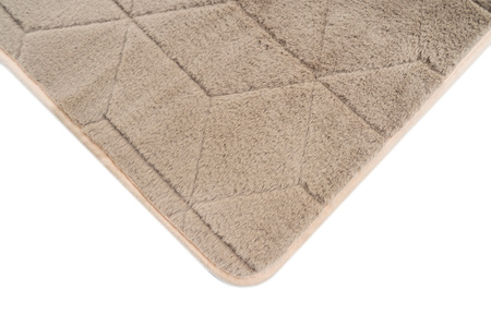 STRADO Rabbit 3D plush soft like rabbit anti-slip carpet 80x150 Beige