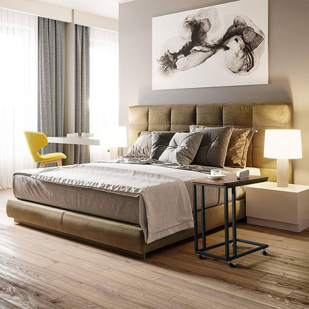 Strado VENGE auxiliary coffee table - laptop side table for sofa and bed 2in1 wheels and legs