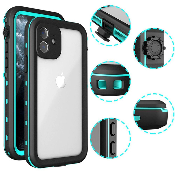 Waterproof Case + Strap for Apple iPhone 12 Mini (Black)