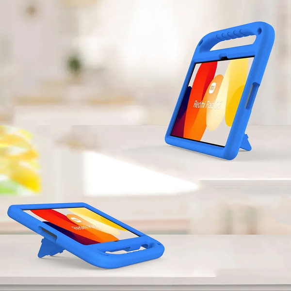 Puzdro na Xiaomi Redmi Pad SE 11 2023, modré - ochranné so stojanom, prístup k portom a tlačidlám