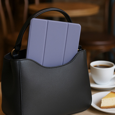 Etui Smart z uchwytem rysik do Samsung Galaxy Tab S9 / S9 S10, fioletowe - ochronne z podstawką