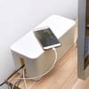 Cable and strip organizer box size L (Black)
