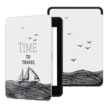 Etui Graficzne kolorowe do Kindle Paperwhite 4 Gen 10 2018 - ochronne z podstawką, dostęp do portów i przycisków